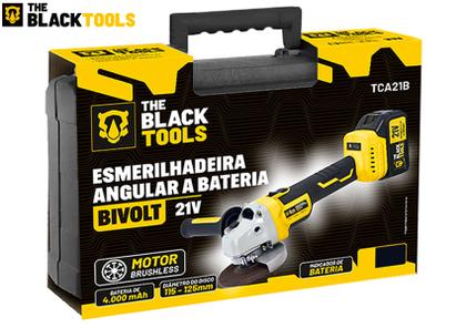 Imagem de Esmerilhadeira Lixadeira Angular Sem Fio A Bateria 4000mah 21v 4.1/2 125mm 110/220v