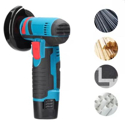 Imagem de Esmerilhadeira Lixadeira Maquina Polimento Portátil Bateria Recarregável 12v Profissional