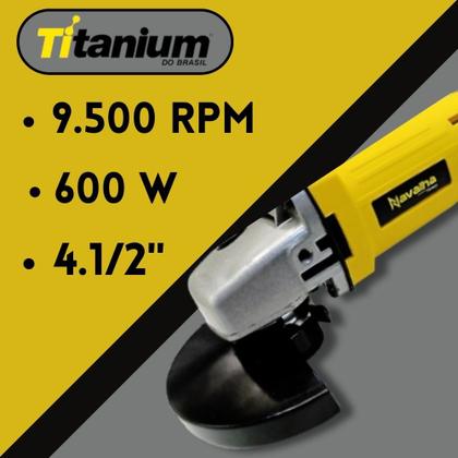 Imagem de Esmerilhadeira Navalha Angular 600W 4.1/2 9.500RPM Titanium