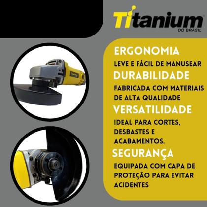 Imagem de Esmerilhadeira Navalha Angular 600W 4.1/2 9.500RPM Titanium
