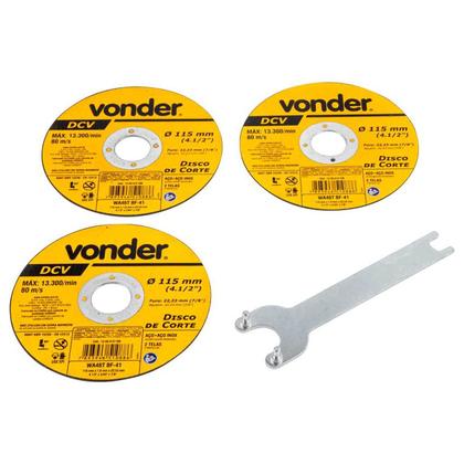 Imagem de Esmerilhadeira Vonder Angular Lixadeira Eav650 3 Discos 127v