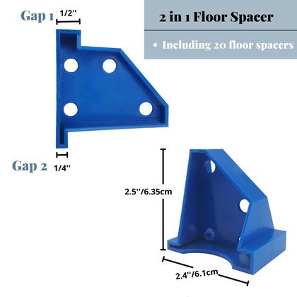 Imagem de Espaçadores de piso MinLiGuy de 1/4 polegada e 1/2 polegada para prancha de vinil
