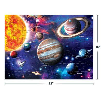 Imagem de Espaço Solar Space Kids Puzzles - 80 pcs - Grandes Quebra-cabeças de jigsaw para crianças de 4 a 8 anos, 3-5, 6-8, 8-10 Meninas Meninos - Brinquedos Educacionais de Ciência para Crianças 5-7 Planetas para Brinquedos do Sistema Solar Infantil