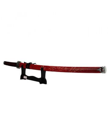 Imagem de Espada Decorativa Vermelha Japonesa Katana 100cm