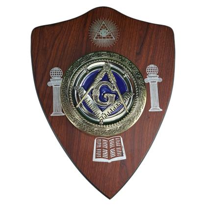 Imagem de Espada Dupla Maçônica Suporte De Parede Em X ul