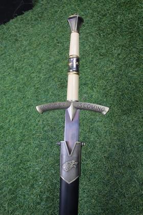 Imagem de Espada Stark Gelo Winter Is Coming Game Of Trones Com Bainha