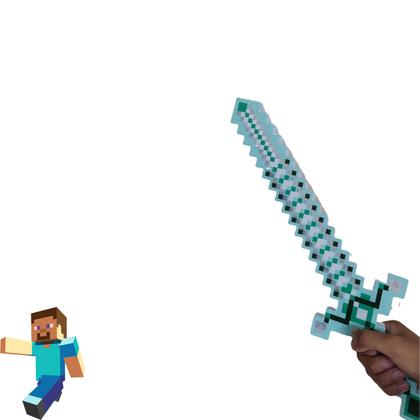 Imagem de Espadinha do Minecraft com Som Luz e Sensor de Movimento com pilhas