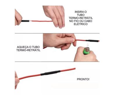 Imagem de Espaguete Isolante Termo Retrátil 530 Pçs Colorido Tubo