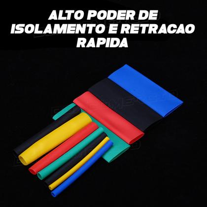 Imagem de Espaguete/tubo Termo Retrátil Colorido Kit Com 530 Peças
