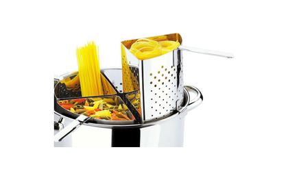Imagem de Espagueteira De Inox Brinox Savoy 10 Litros 4 Divisões Aço Inox