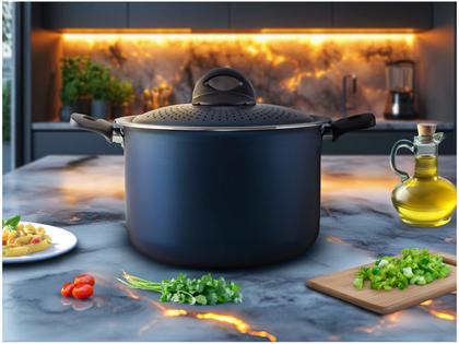 Imagem de Espagueteira Tramontina de Alumínio 5,7L Azul