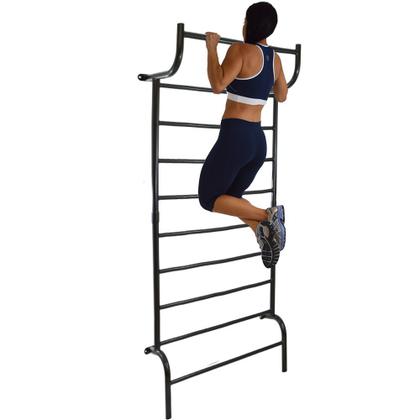 Imagem de Espaldar com Barra Fixo Preto Poli Sports