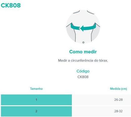 Imagem de Espaldeira postural infantil ck808-1 26-28cm chantal