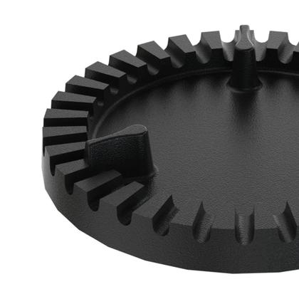 Imagem de Espalha Chama Fogão Industrial Queimador Duplo Ferro 8,5cm