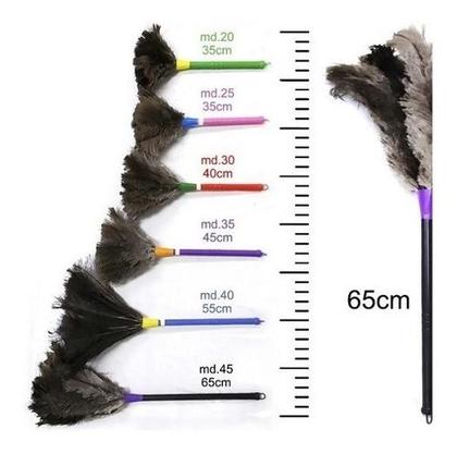 Imagem de Espanador De Pó 65cm Com Pluma De Avestruz Limpa Poeira 169