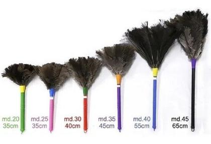 Imagem de Espanador De Pó 65cm Com Pluma De Avestruz Limpa Poeira 169