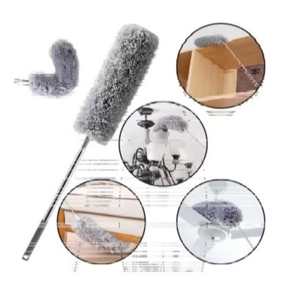 Imagem de Espanador De Pó Haste Flexível De Microfibra P Cabo Extensor Dobrável Limpeza a Seco Tira o Pó
