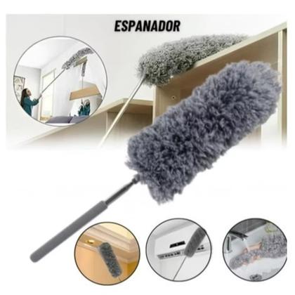 Imagem de Espanador De Pó Haste Flexível De Microfibra P Cabo Extensor Dobrável Limpeza a Seco Tira o Pó