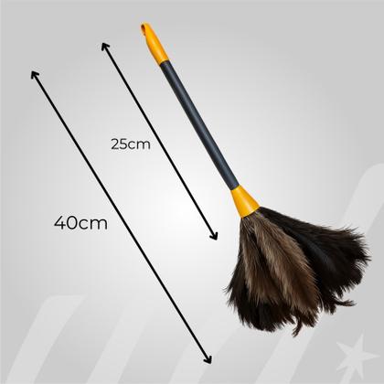 Imagem de Espanador de Pó Penas de Peru 40cm Dasshaus Limpeza Eficiente