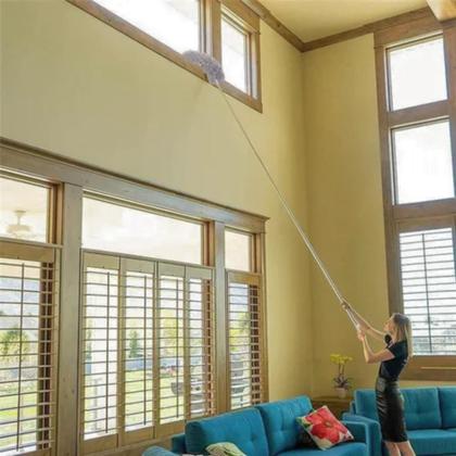 Imagem de Espanador Retátil Extensível Lavável Telescópico Mop