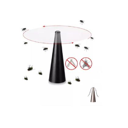 Imagem de Espanta Mosca Ventilador Repelente á Pilha Para Mesas Prata