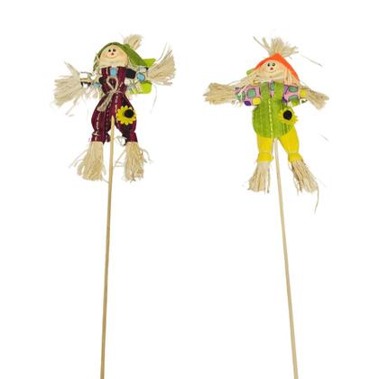 Imagem de Espantalho Decoração Festa Junina Arraiá C/ Palito 30cm