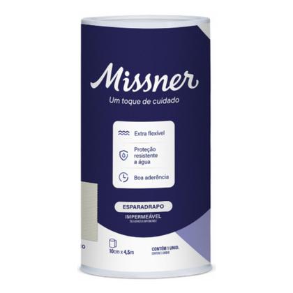 Imagem de Esparadrapo Impermeável Branco 10cm x 4,5m  Missner
