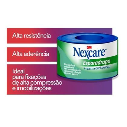 Imagem de Esparadrapo Impermeavel Nexcare Branco 25MM X 3M