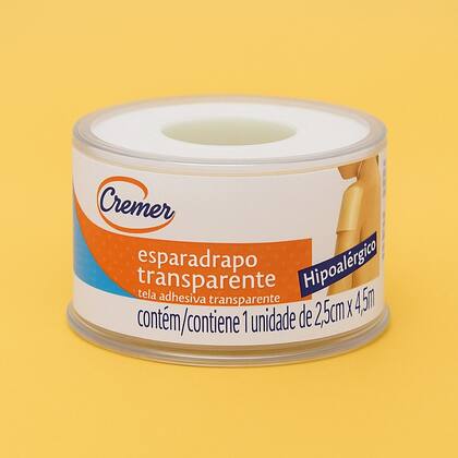 Imagem de Esparadrapo Transparente Cremer 2,5cm X 4,5m Hipoalérgico