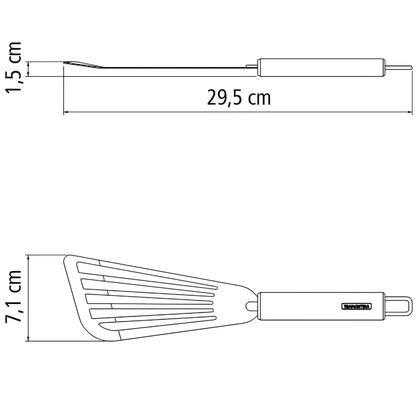 Imagem de Espátula Aço Inox Tramontina Multiuso Cozinha Marffim
