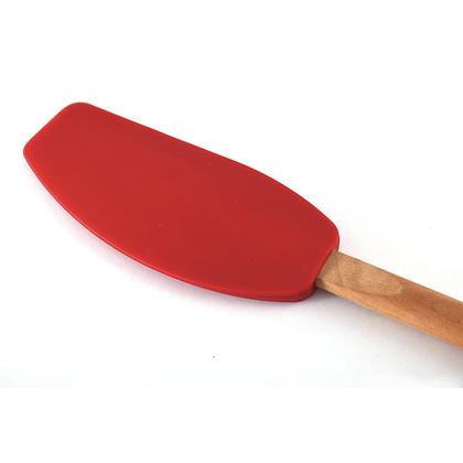 Imagem de Espátula Batedora KitchenAid Silicone Vermelha Cozinha Utensílio para Misturar Massas Cremes Bolos Antiaderente Flexível