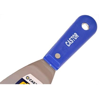 Imagem de Espatula Castor Aco Inox Cabo Plastico Reforcado Azul 60Mm - 791