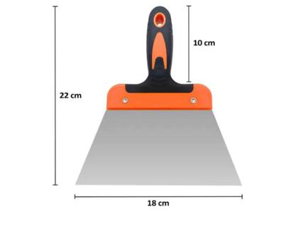 Imagem de Espátula De Aço 180mm Lisa Para Massa Gesso Obra Pintura - Idea