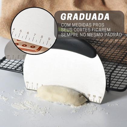 Imagem de Espátula de Inox com Cabo Ergonômico Meia Lua para Profissionais e Estusiastas