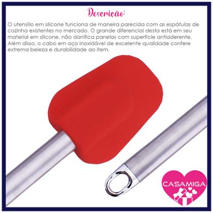 Imagem de Espátula de Inox com Silicone 25 cm Class Home