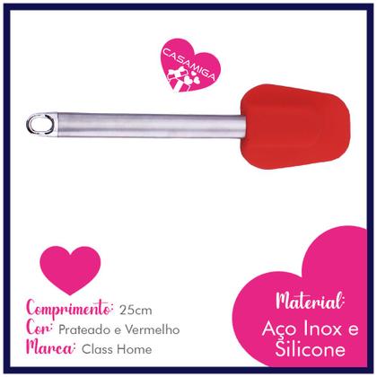 Imagem de Espátula de Inox com Silicone 25 cm Class Home