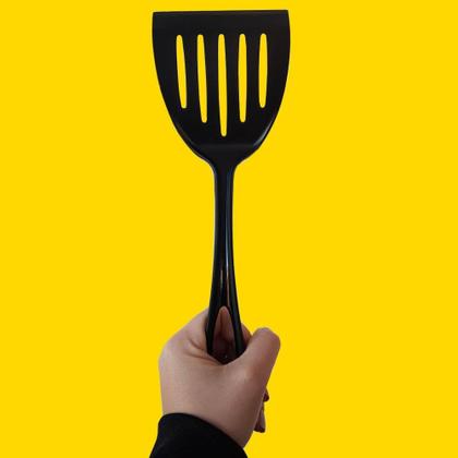 Imagem de Espátula de Plástico para Cozinha Nylon Preto Sanremo
