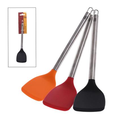 Imagem de Espátula de Silicone com Cabo de Inox Fritura Culinária