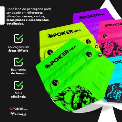 Imagem de Espátula Envelopamento Pentágono Com Feltro Switch Card Vinil Adesivo Insulfilm Película Poker Tool