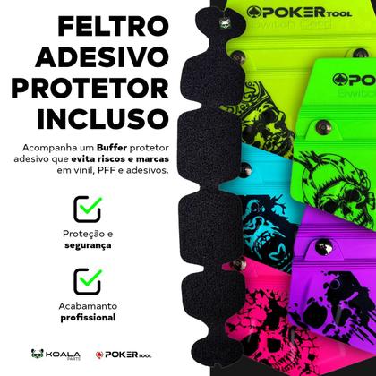 Imagem de Espátula Envelopamento Pentágono Com Feltro Switch Card Vinil Adesivo Insulfilm Película Poker Tool