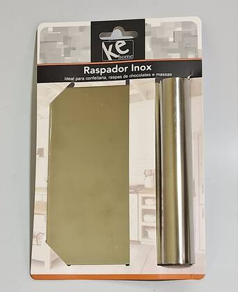 Imagem de Espatula Inox Ke Home Cozinha Cortador Raspador Massa Legumes Chocolates