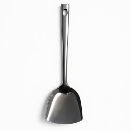 Imagem de Espátula Inox Utensílio De Cozinha Em Metal Fritura 31cm