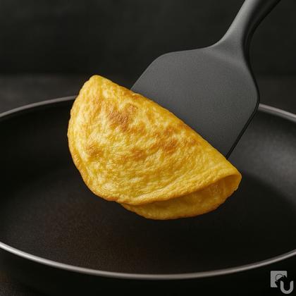 Imagem de Espátula Larga De Silicone Maciço Ovos Omeletes Panquecas Pizza BPA Livre Cozinha