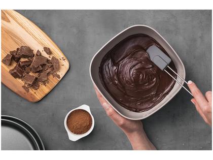 Imagem de Espátula Molde em Silicone Cinza com Cabo em Aço Inox Tramontina - 25816160