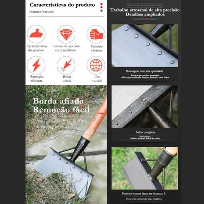 Imagem de Espátula Pá Multifuncional Para Limpeza De Jardim, 30 Cm