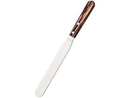 Imagem de Espátula Para Confeiteiro 8" Polywood Tramontina Em Aço Inox Cabo Madeira Castanho Tramontina