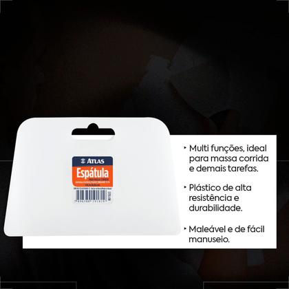 Imagem de Espatula plastica celuloide 152/2 atlas 13,1x8,8cm