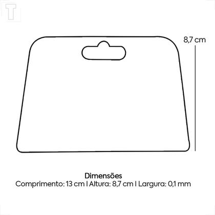 Imagem de Espatula plastica celuloide 152/2 atlas 13,1x8,8cm