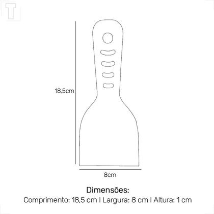 Imagem de Espatula Plastica Lisa 8 Cm Famastil