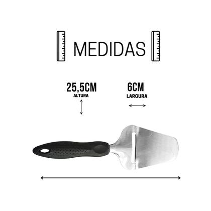 Imagem de Espátula Ralador Cortador Fatiador Plaina Para Queijo 26cm